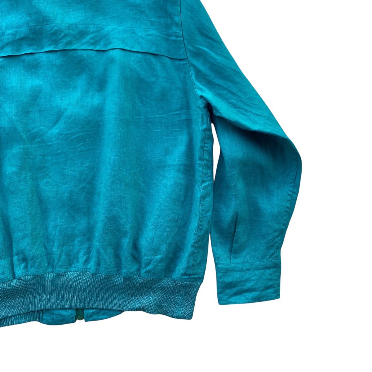 Lanvin ‼️LAST DROP‼️Lanvin Paris Linen Zip Jacket Teal Green Vintage Size US M / EU 48-50 / 2 - 11 Thumbnail