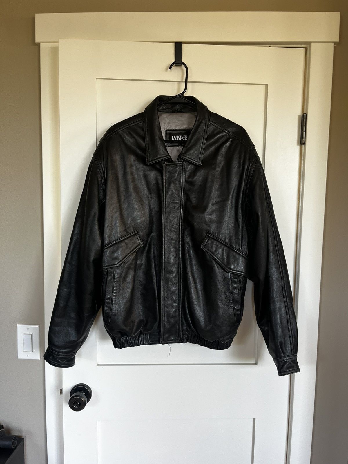 Kasper sold Vintage Soft 100% Leather Black Jacket