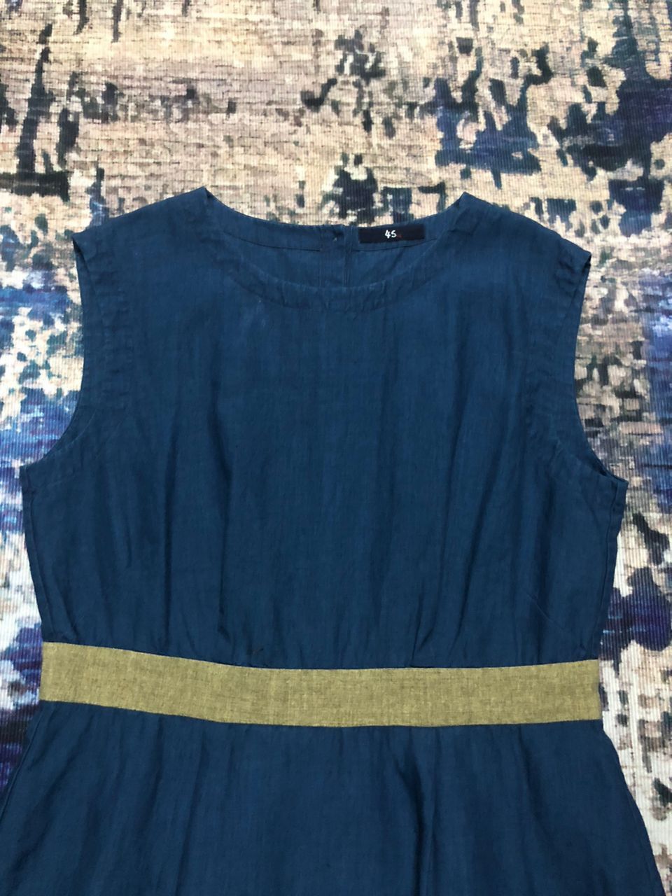 45rpm 45R By 45rpm Cotton Linen Sleeveless Mini Dress Size M / US 6-8 / IT 42-44 - 4 Thumbnail