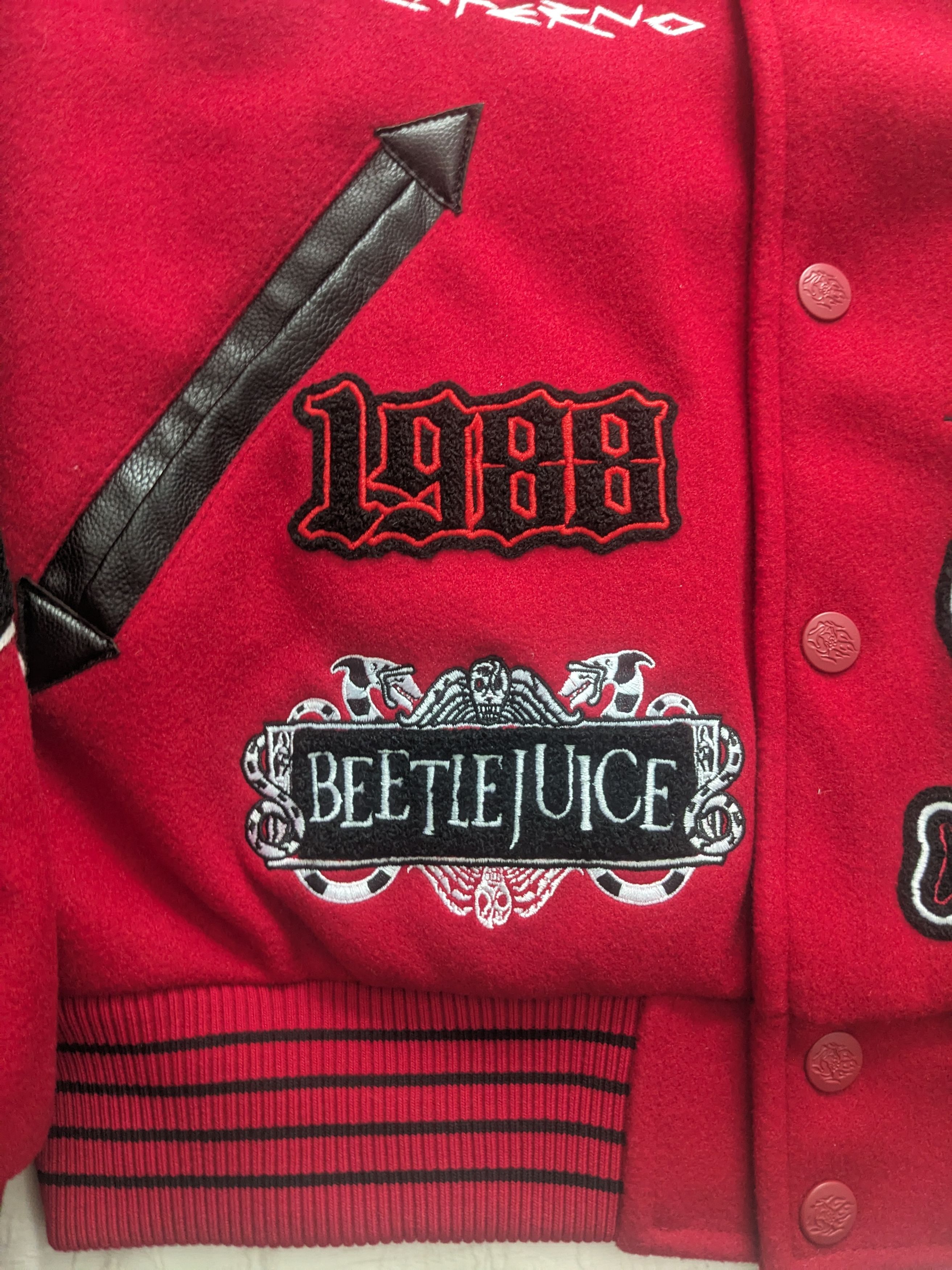 Civil Regime Civil Regime X Beetlejuice Collab Varsity Jacket Size US M / EU 48-50 / 2 - 2 Thumbnail