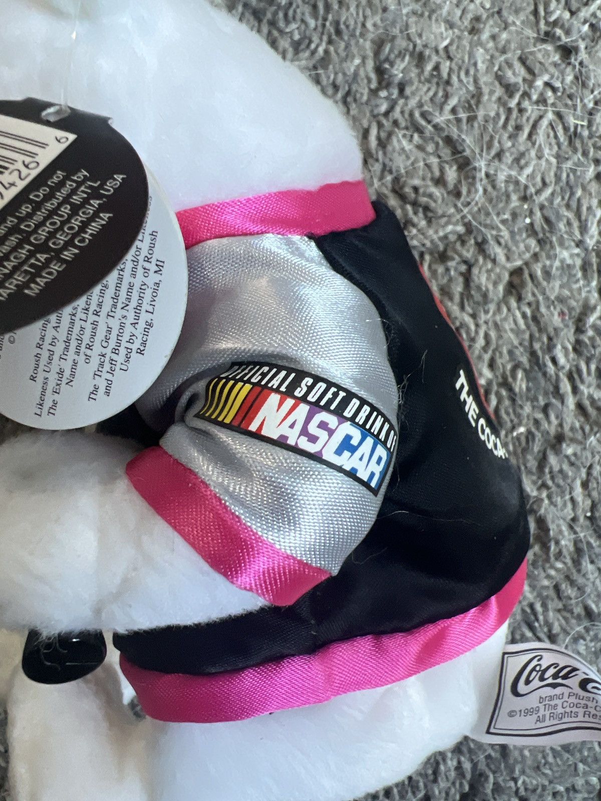Coca Cola 1999 Coca-Cola NASCAR Jeff Burton Plush Size ONE SIZE - 3 Thumbnail
