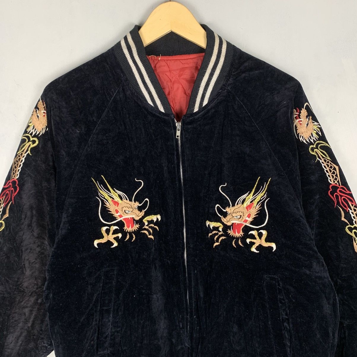 Vintage YOKOSUKA Scrip Japanese Sukajan Souvenir Jacket Size US M / EU 48-50 / 2 - 6 Thumbnail