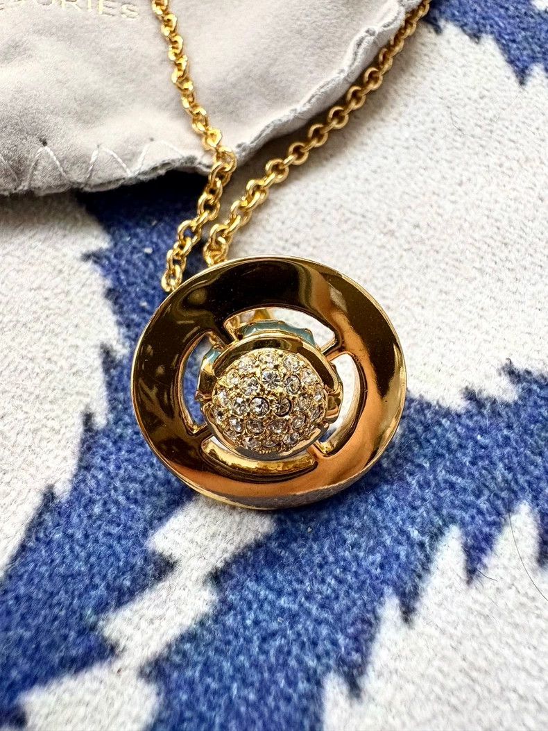 Vivienne Westwood Vivienne Westwood Blue enamel diamond Saturn Orb necklace Size ONE SIZE - 6 Thumbnail