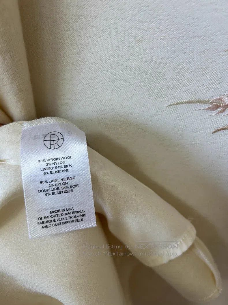 The Row The Row New cream wool dress Size XS / US 0-2 / IT 36-38 - 6 Thumbnail