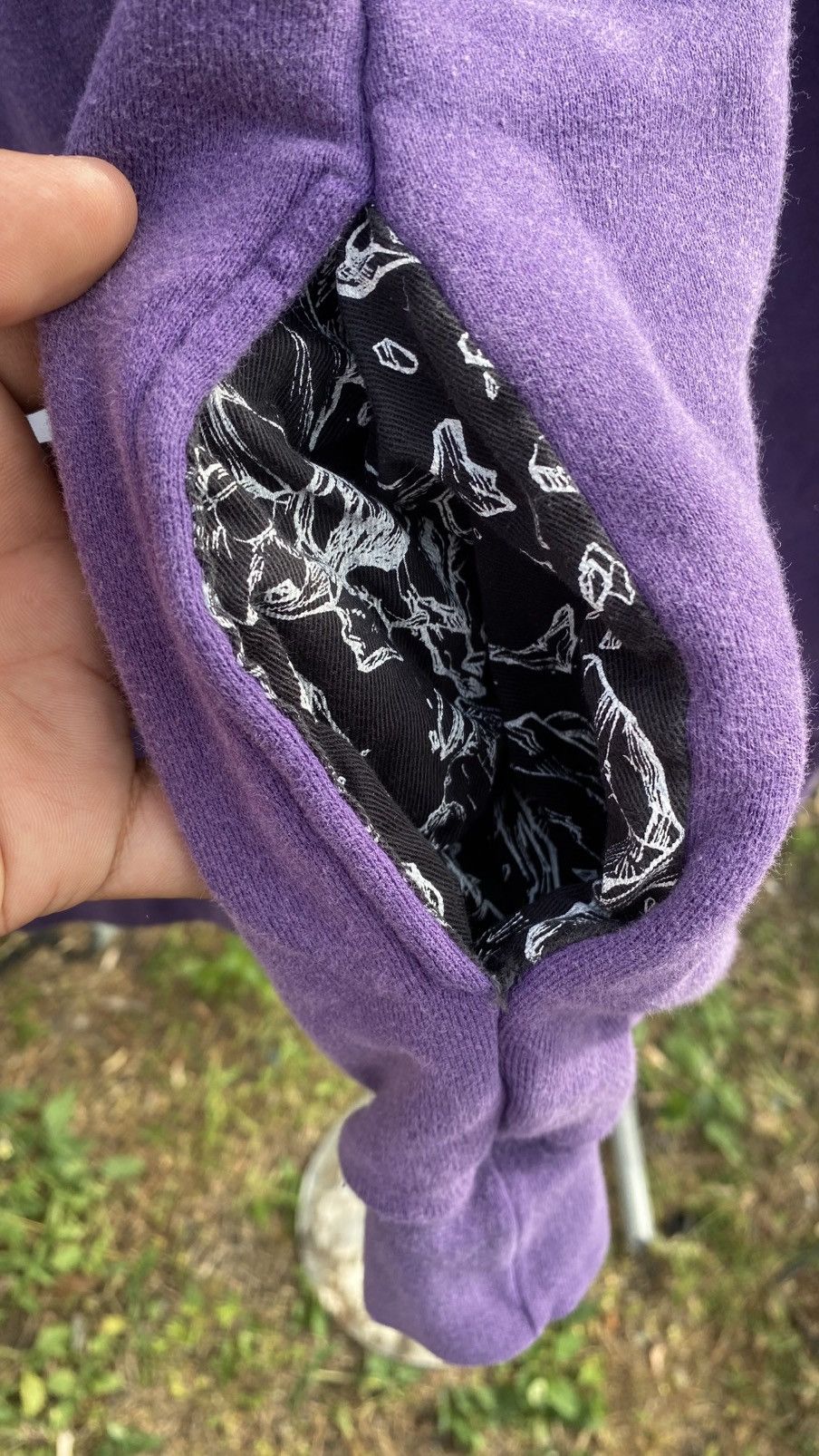 Japanese Brand purple hoodie with a graphic print and "roc star" text. Size US XL / EU 56 / 4 - 6 Thumbnail