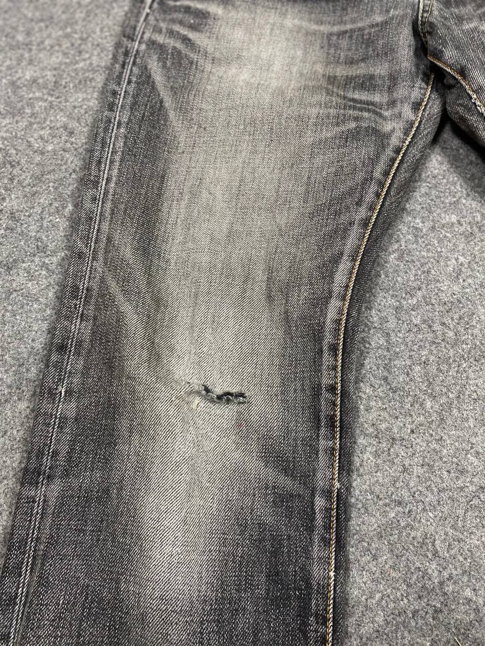 Japanese Brand back number japanese brand distressed denim nice design Size US 29 - 9 Thumbnail