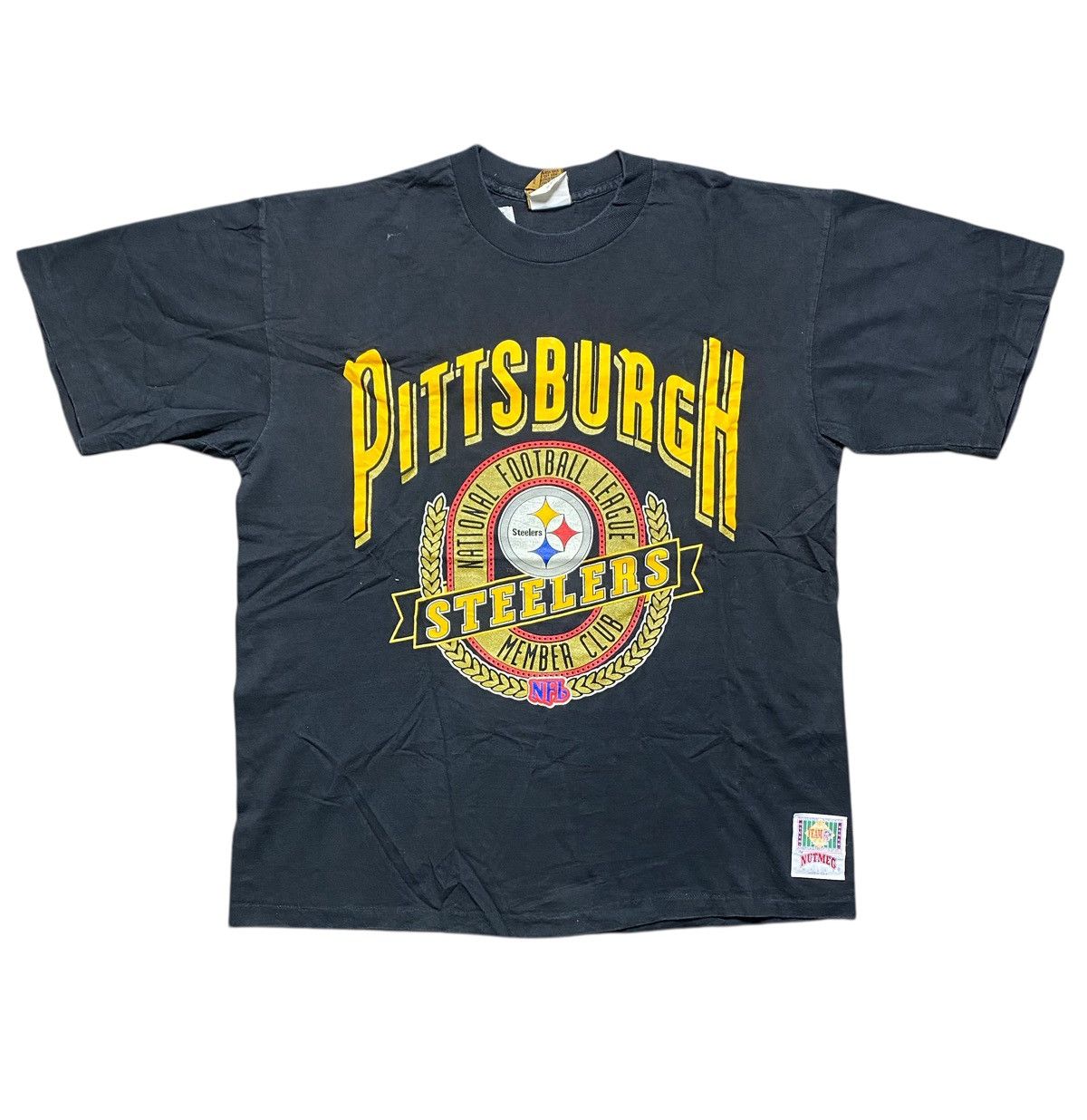 Nutmeg VINTAGE NUTMEG PITTBURGH STEELERS TSHIRT Size US L / EU 52-54 / 3 - 1 Thumbnail