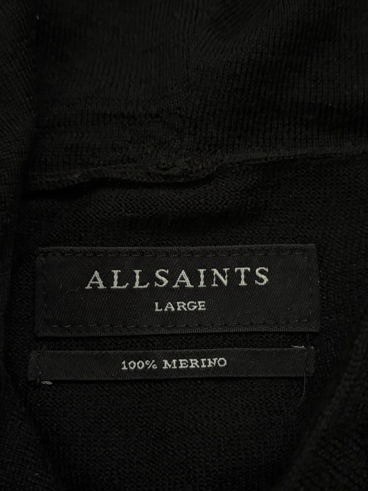 Allsaints AllSaints Mode Merino Wool Hoodie Black Pullover L Size US L / EU 52-54 / 3 - 5 Thumbnail