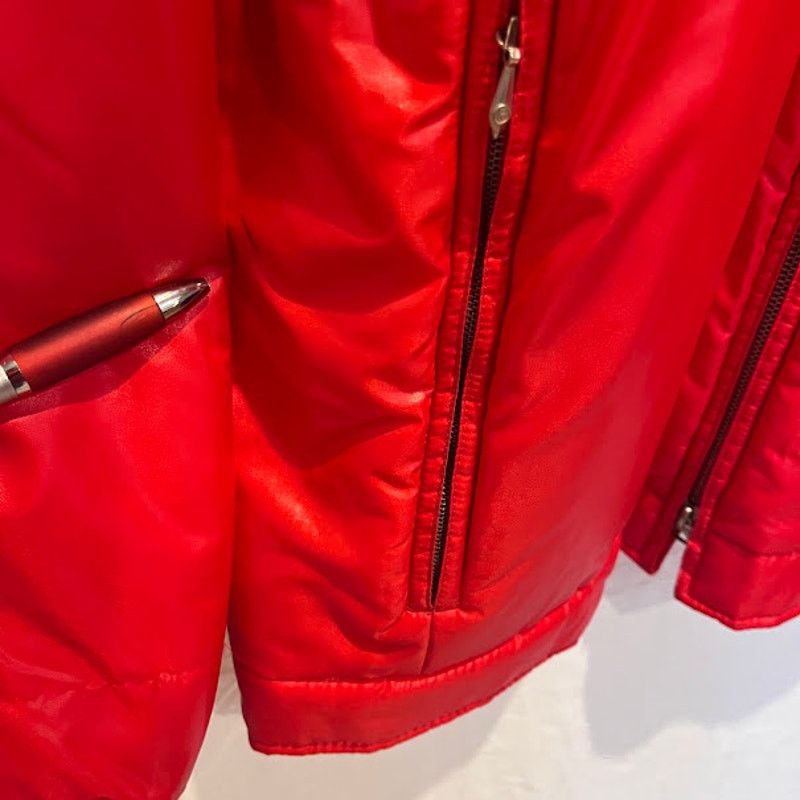 Vintage Vintage Strolz Ski Jacket Red Quilted Zippers 70s 80s Nylon Size US M / EU 48-50 / 2 - 7 Thumbnail