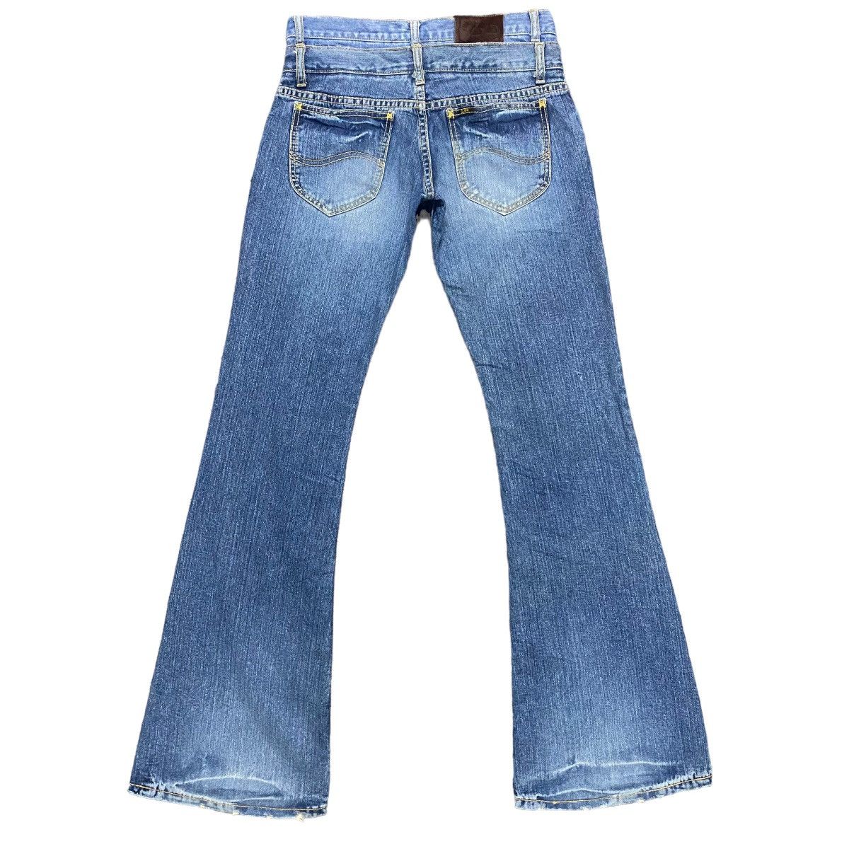 Japanese Brand Keikii Lee Denim Double Waist Flare Jeans Size US 29 - 1 Thumbnail