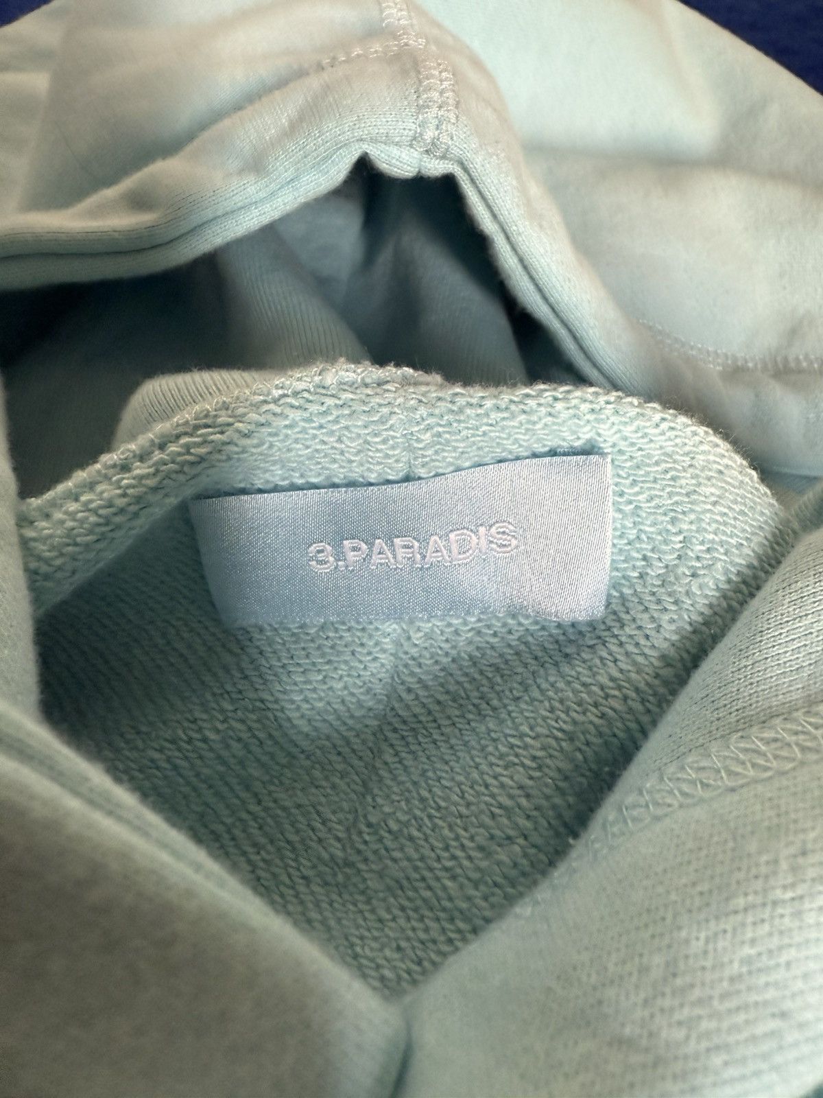 3.PARADIS 3.Paradis Doves Hoodie Light Blue - Size L - New with tag Size US L / EU 52-54 / 3 - 3 Thumbnail