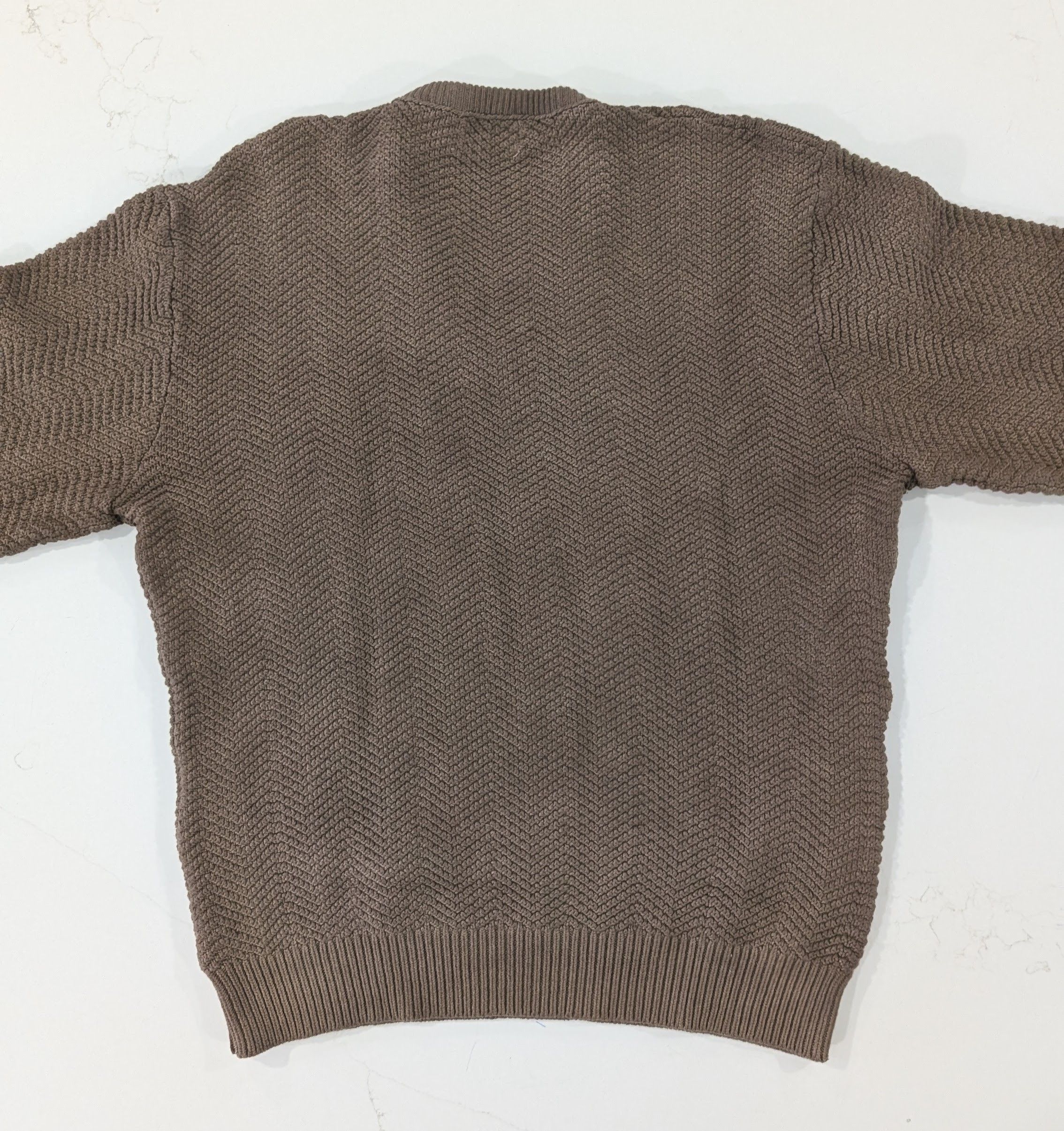 American Trench American Trench V-Neck Sweater Herringbone Knit Size US M / EU 48-50 / 2 - 3 Thumbnail