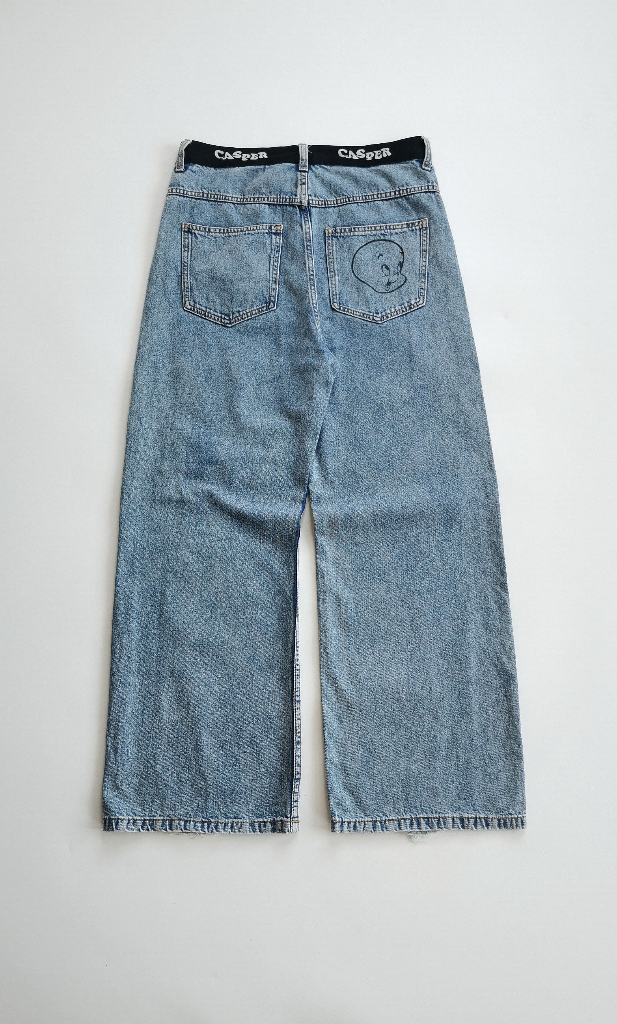 H&M H&M x Casper The Friendly Ghost Baggy Jeans Size US 31 - 2 Thumbnail