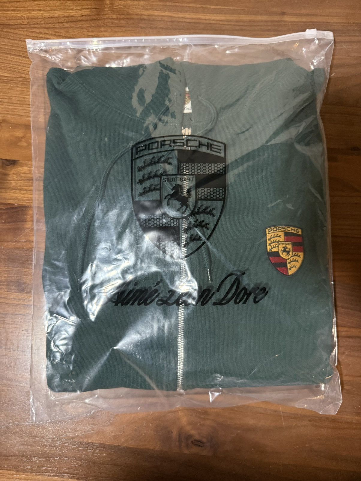 Aime Leon Dore × Porsche Design Aime Leon Dore ALD / Porsche Full-Zip Hoodie Green XL Size US XL / EU 56 / 4 - 6 Thumbnail