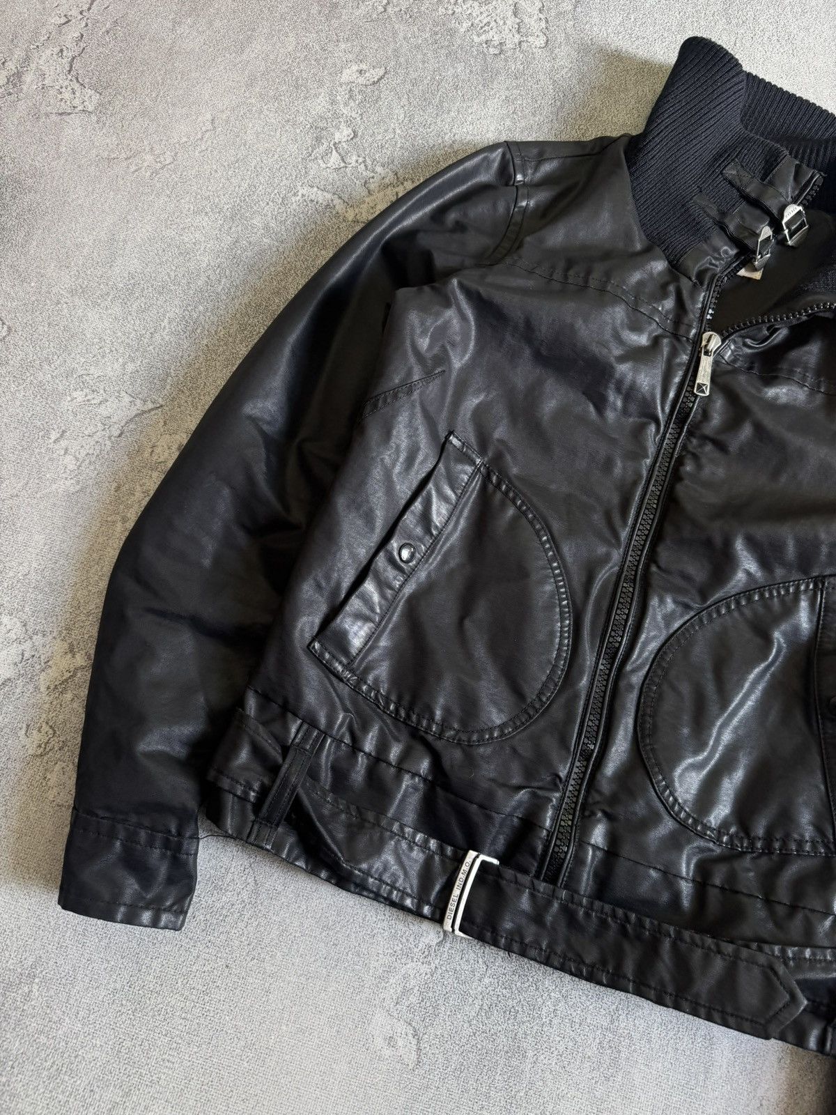 Diesel Diesel L/size wmns black avantgarde jacket Y2K biker LGB Size L / US 10 / IT 46 - 2 Thumbnail