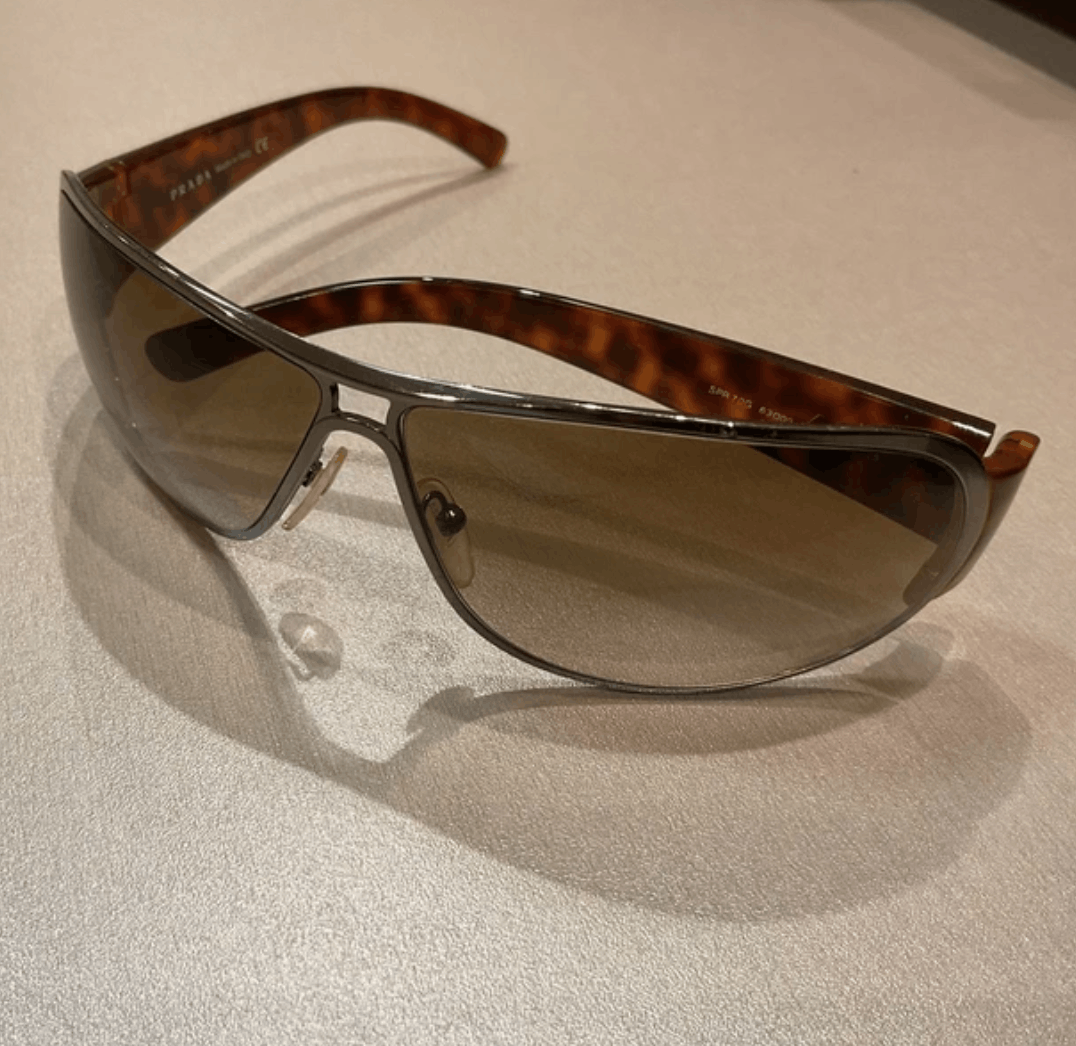 Prada PRADA Sunglasses Flame Star Wrap Star Rimless Luna Rossa Size ONE SIZE - 5 Thumbnail