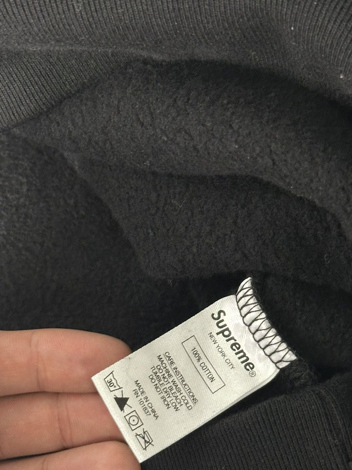 Supreme Supreme Big logo Hooded Sweatshirt Black Size US S / EU 44-46 / 1 - 7 Thumbnail
