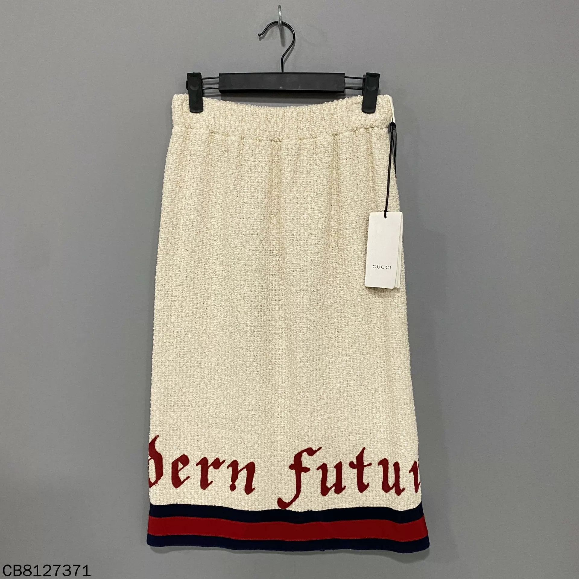 Gucci GUCCI striped logo letter tweed long skirt 38 Size XS / US 0-2 / IT 36-38 - 1 Thumbnail