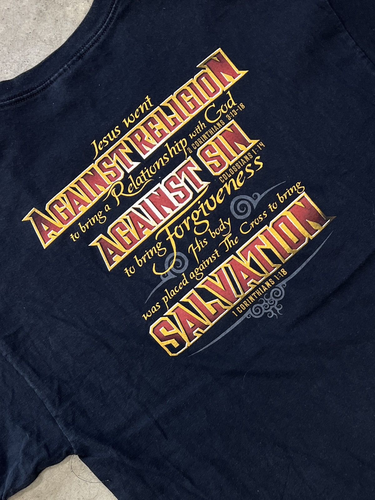 Vintage Vintage 2003 Rebel With a Cause Jesus Religious Tee XL Size US XL / EU 56 / 4 - 4 Thumbnail