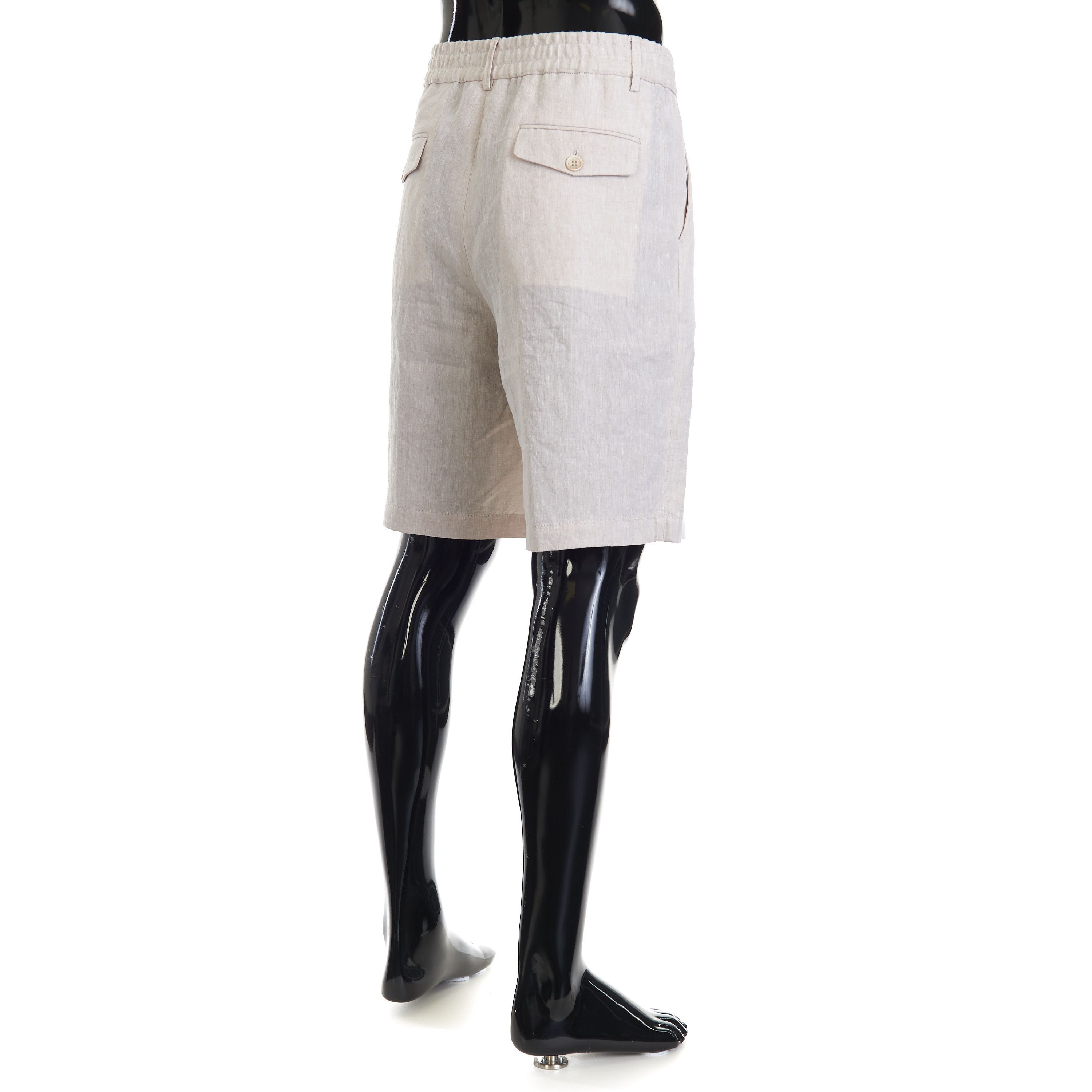 Brunello Cucinelli Beige Linen Bermuda Shorts Size US 36 / EU 52 - 5 Thumbnail