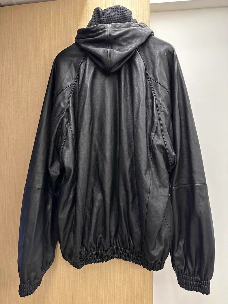 Balenciaga Balenciaga 3B Embroidered Logo Sheepskin Hooded Sports Lea Size US S / EU 44-46 / 1 - 2 Thumbnail