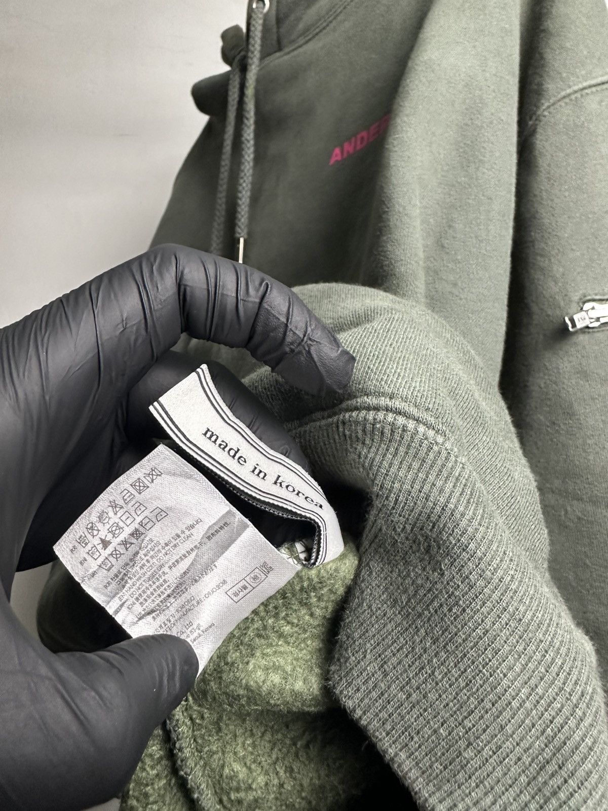 Andersson Bell Andersson Bell Baggy Hoodie – Olive Green Size US L / EU 52-54 / 3 - 9 Thumbnail