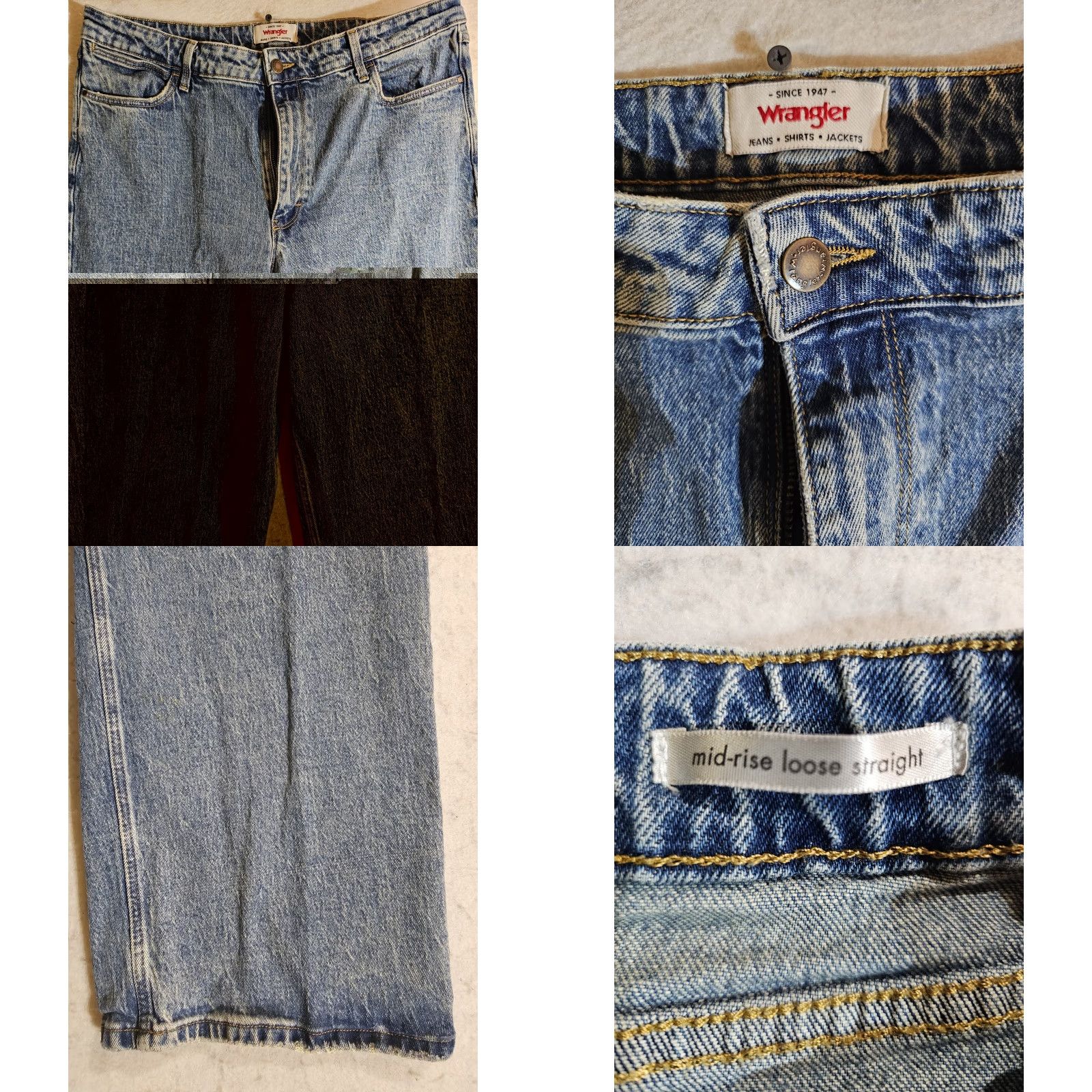 Wrangler VINTAGE Wrangler Retro Denim Jeans RN 130273 Jeans Cowboy Western Mens 33x30 Blue Cotton 80s Wrangler RN130273Mens Casual Size US 33 - 8 Thumbnail