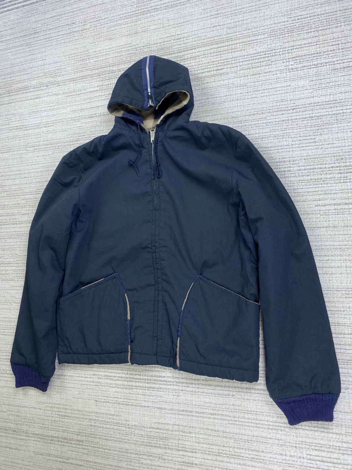 Vintage Vintage 80s Weathercaster Made In USA Bomber Hoodie Jacket Size US M / EU 48-50 / 2 - 4 Thumbnail