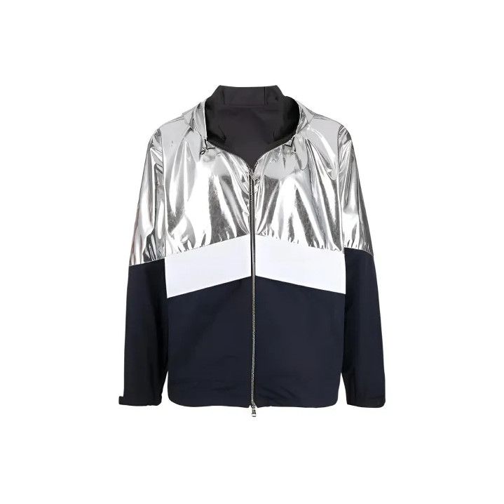 Moncler Moncler Logo Print Color Block Hooded Jacket Size US M / EU 48-50 / 2 - 1 Thumbnail