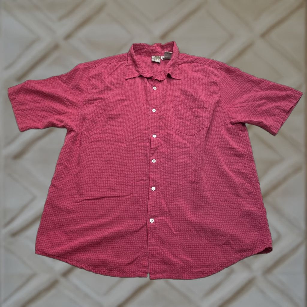 Ocean Pacific OP Button Up Shirt Mens 2XL Red Check Short Sleeve Rayon Ocean Pacific Button-Up Collared Shirt Casual Mens 2XL Red Check Ocean Pacific Size US XXL / EU 58 / 5 - 1 Thumbnail