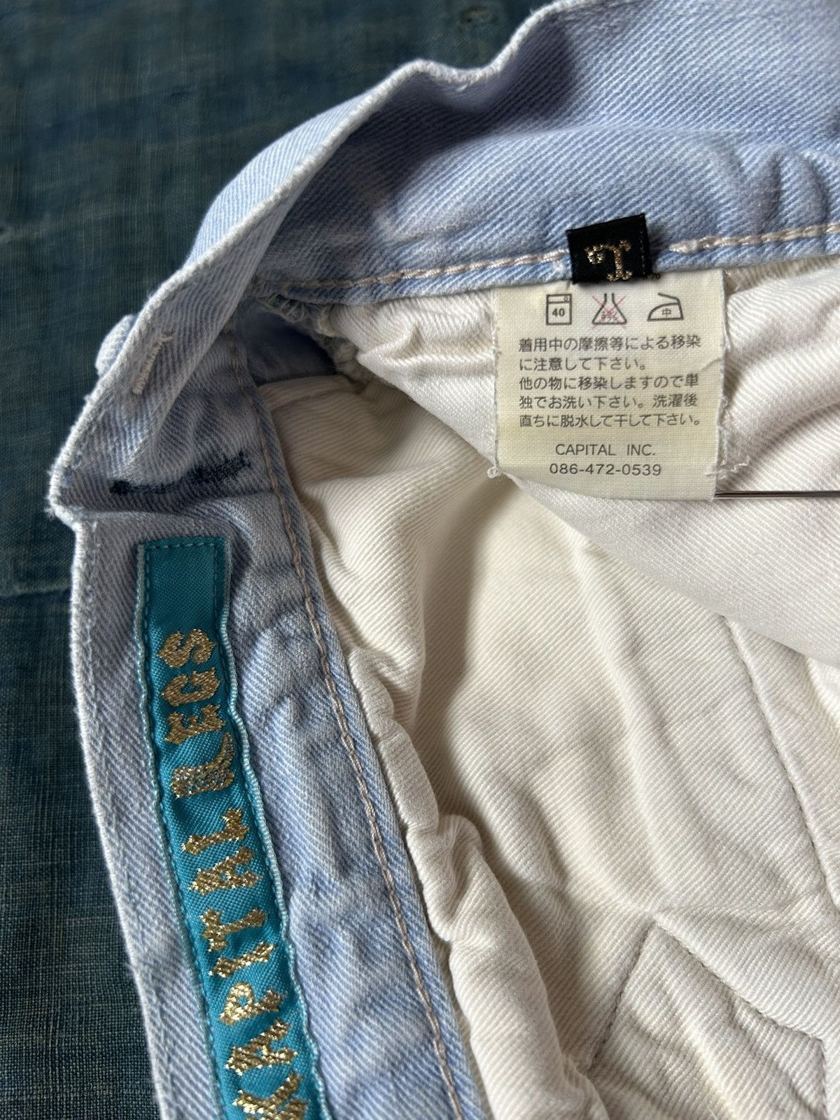 Japanese Brand × Kapital Kapital Legs Kountry Painted Very Rare Short Pants Size US 31 - 13 Thumbnail