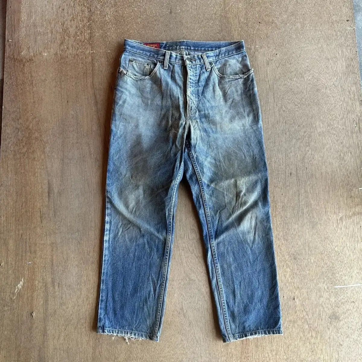 Vintage RUSTY DIRTY💥VINTAGE EDWIN JEANS MADE IN USA DENIM PANTS W31 Size US 31 - 3 Thumbnail