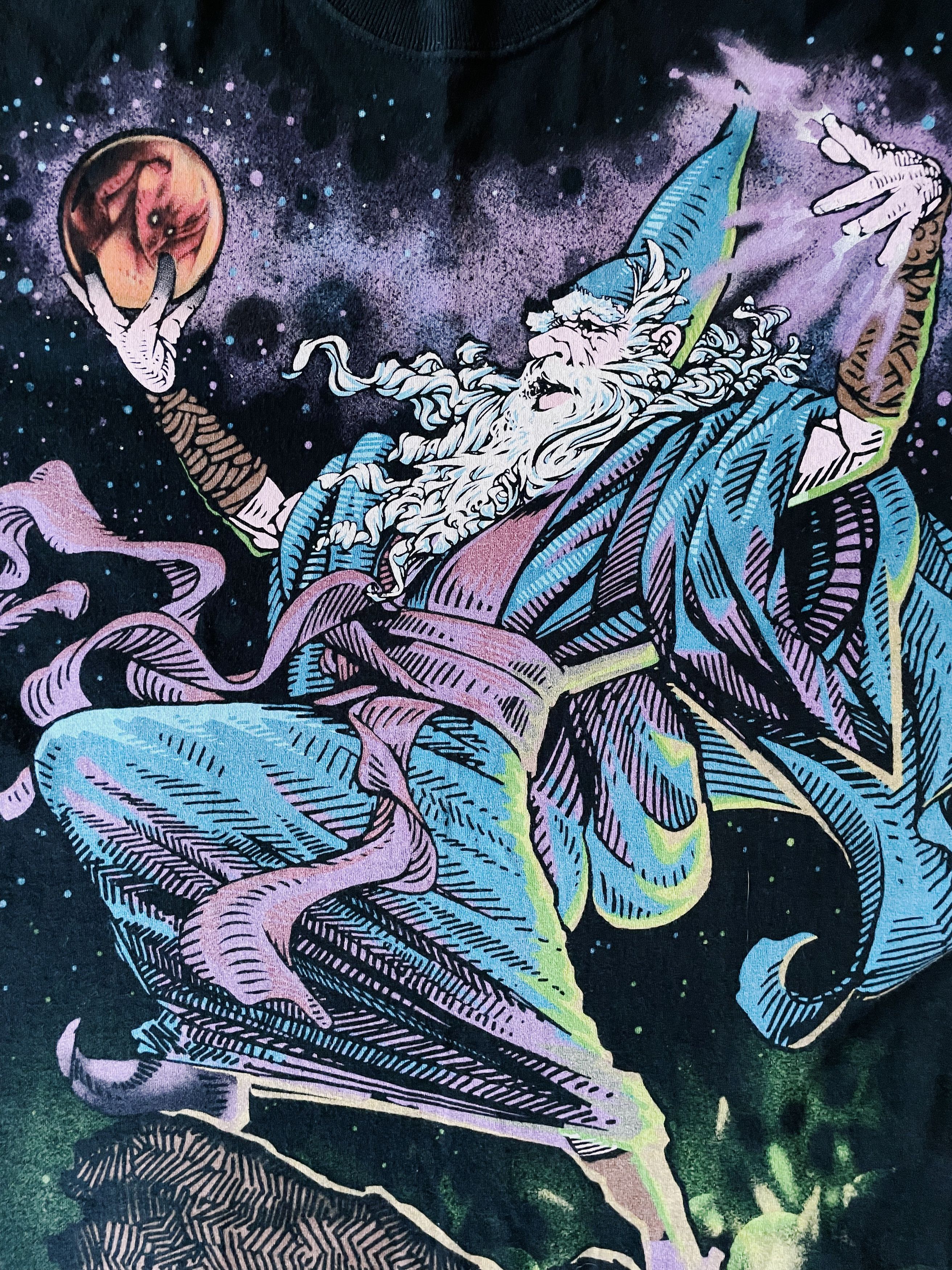 Liquid Blue Vintage Liquid Blue Wizard & Dragon Double Sided T-shirt Size US L / EU 52-54 / 3 - 3 Thumbnail