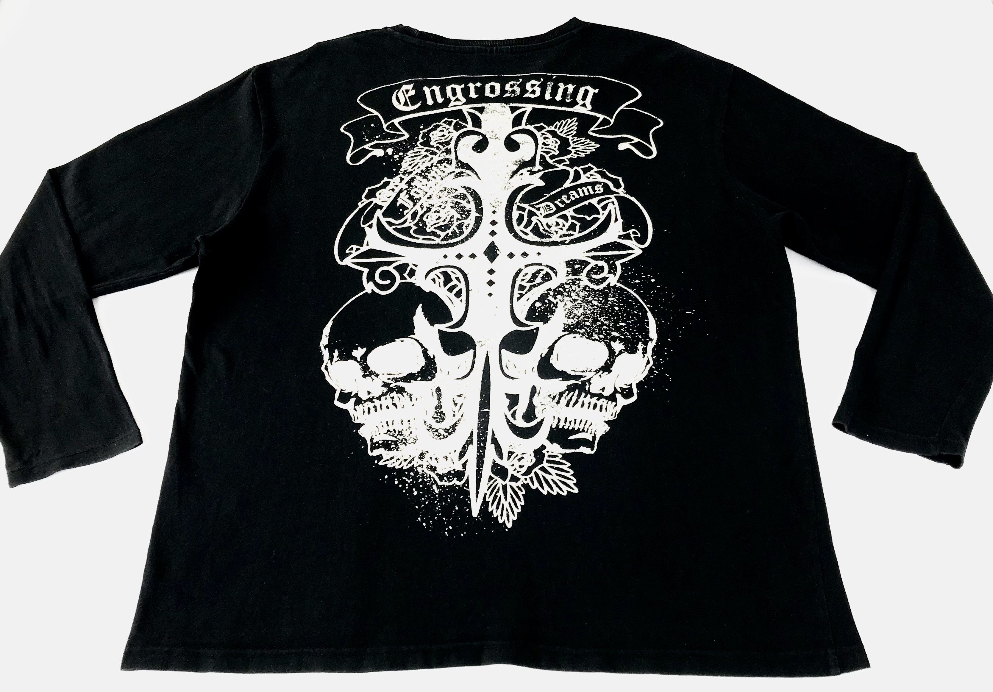 Japanese Brand Vintage Space Opera Embodiment Big Logo Skull Long Sleeve Size US L / EU 52-54 / 3 - 2 Thumbnail