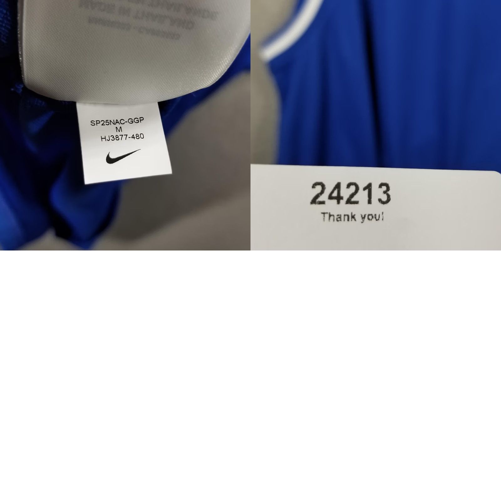 Nike Nike Dri-FIT Basketball Jersey Mens M Blue White Tank Sleeveless Crew Neck Graphic Print Size US M / EU 48-50 / 2 - 9 Thumbnail