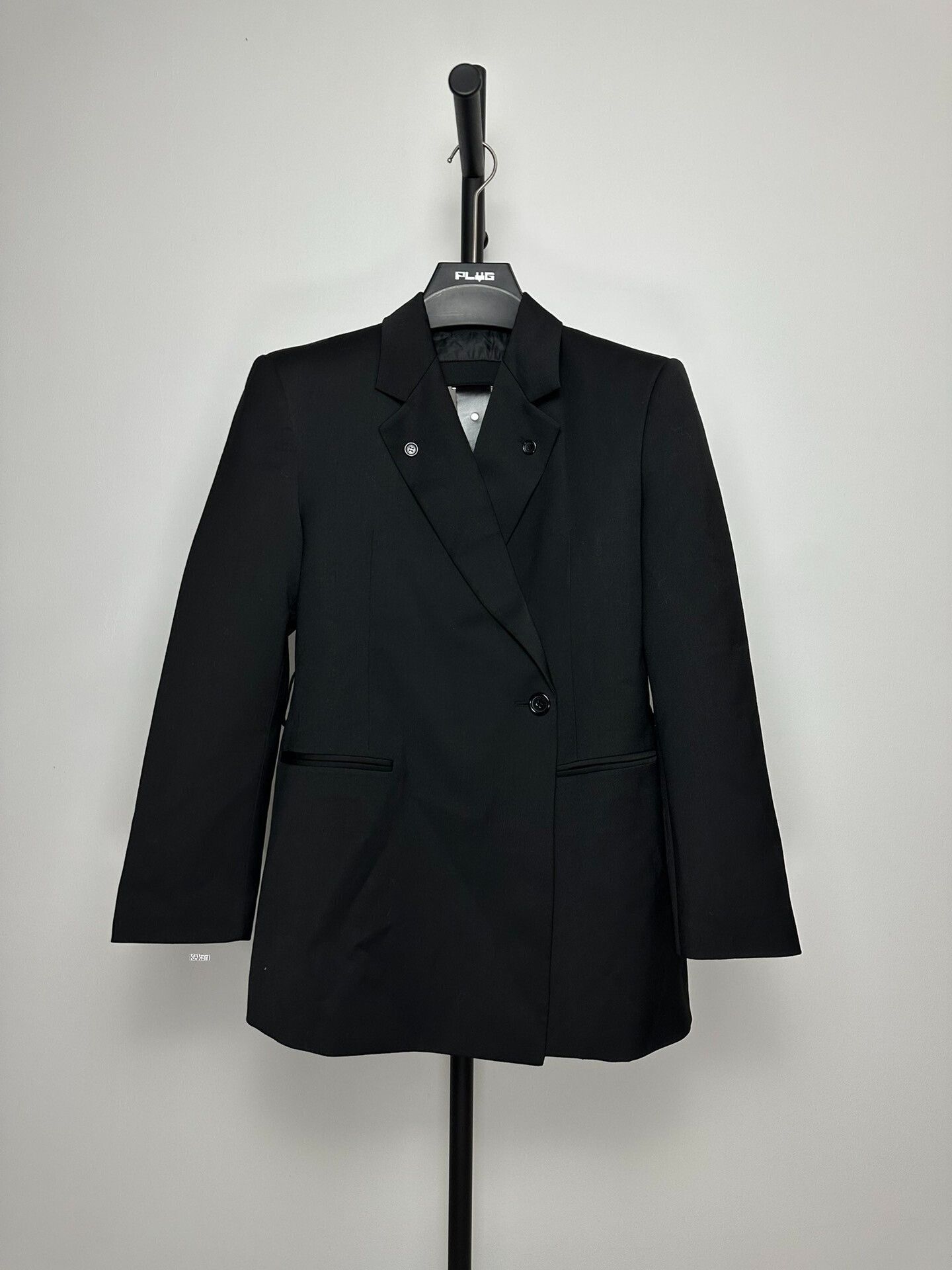 WE11DONE We11done Black Back Cutout Belt Blazer Size US S / EU 44-46 / 1 - 1 Thumbnail