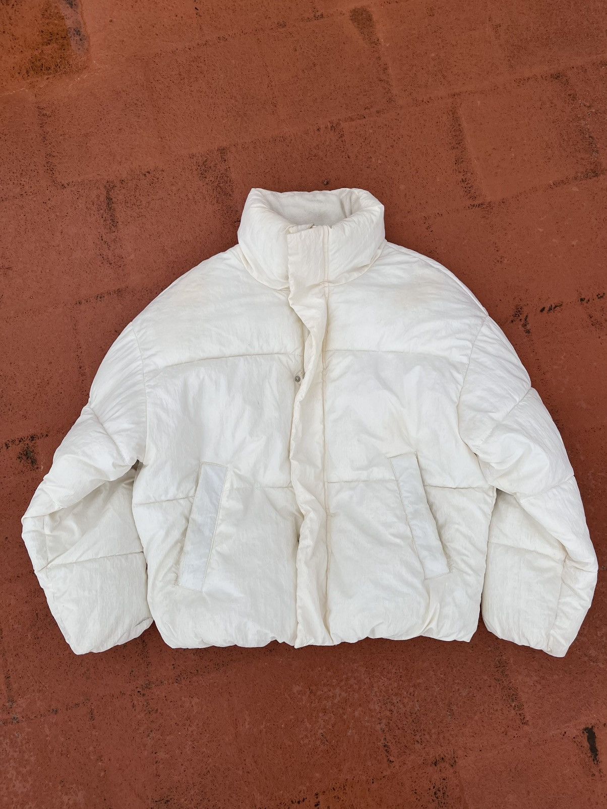 Bershka Bershka White Puffer Jacket Size US XS / EU 42 / 0 - 3 Thumbnail