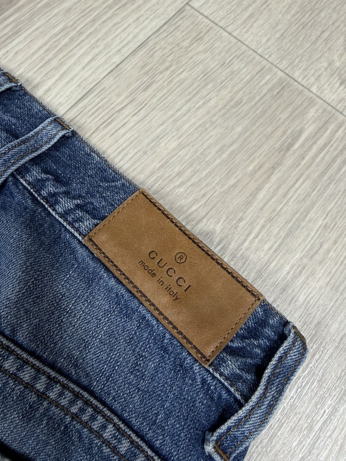Gucci Vintage Gucci Women Distressed Denim Jeans Size 32" / US 10 / IT 46 - 16 Thumbnail