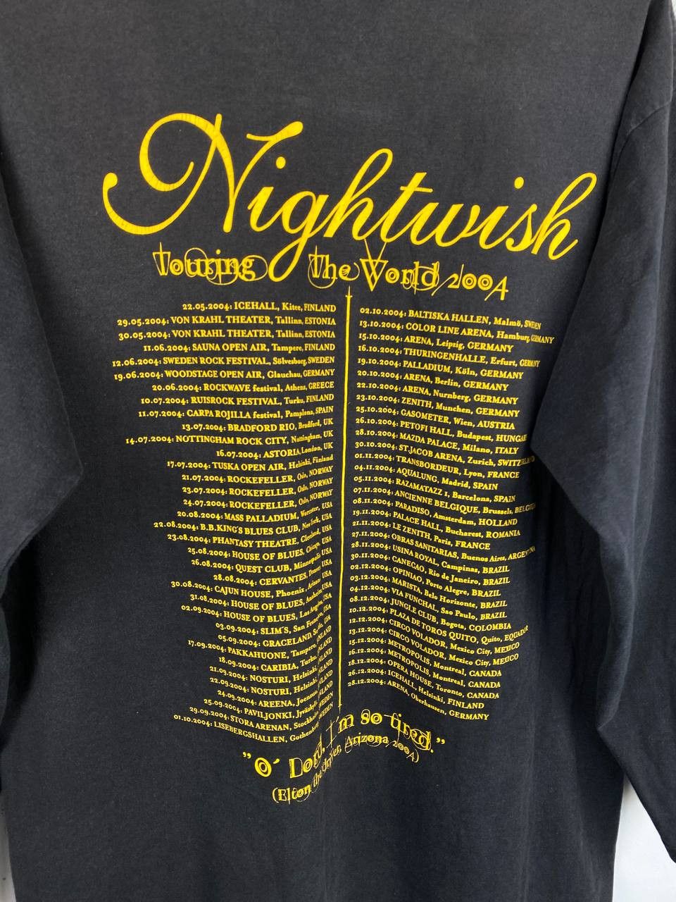Band Tees × Vintage Nightwish Hardcore Metal vintage longsleeve t-shirt 2000 Size US XL / EU 56 / 4 - 7 Thumbnail