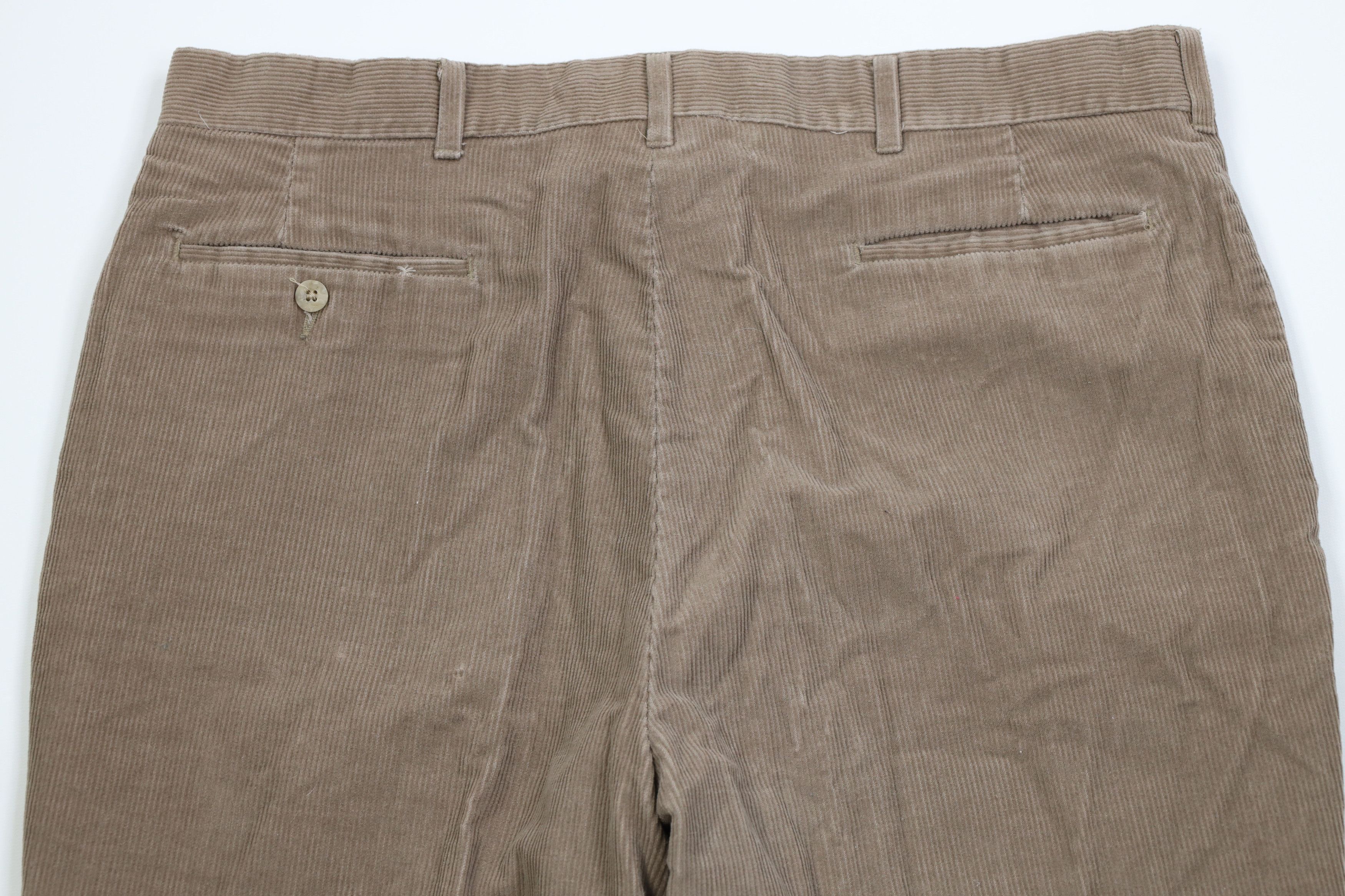 Vintage Vintage 90s Streetwear Flared Wide Leg Corduroy Chino Pants Size US 36 / EU 52 - 10 Thumbnail