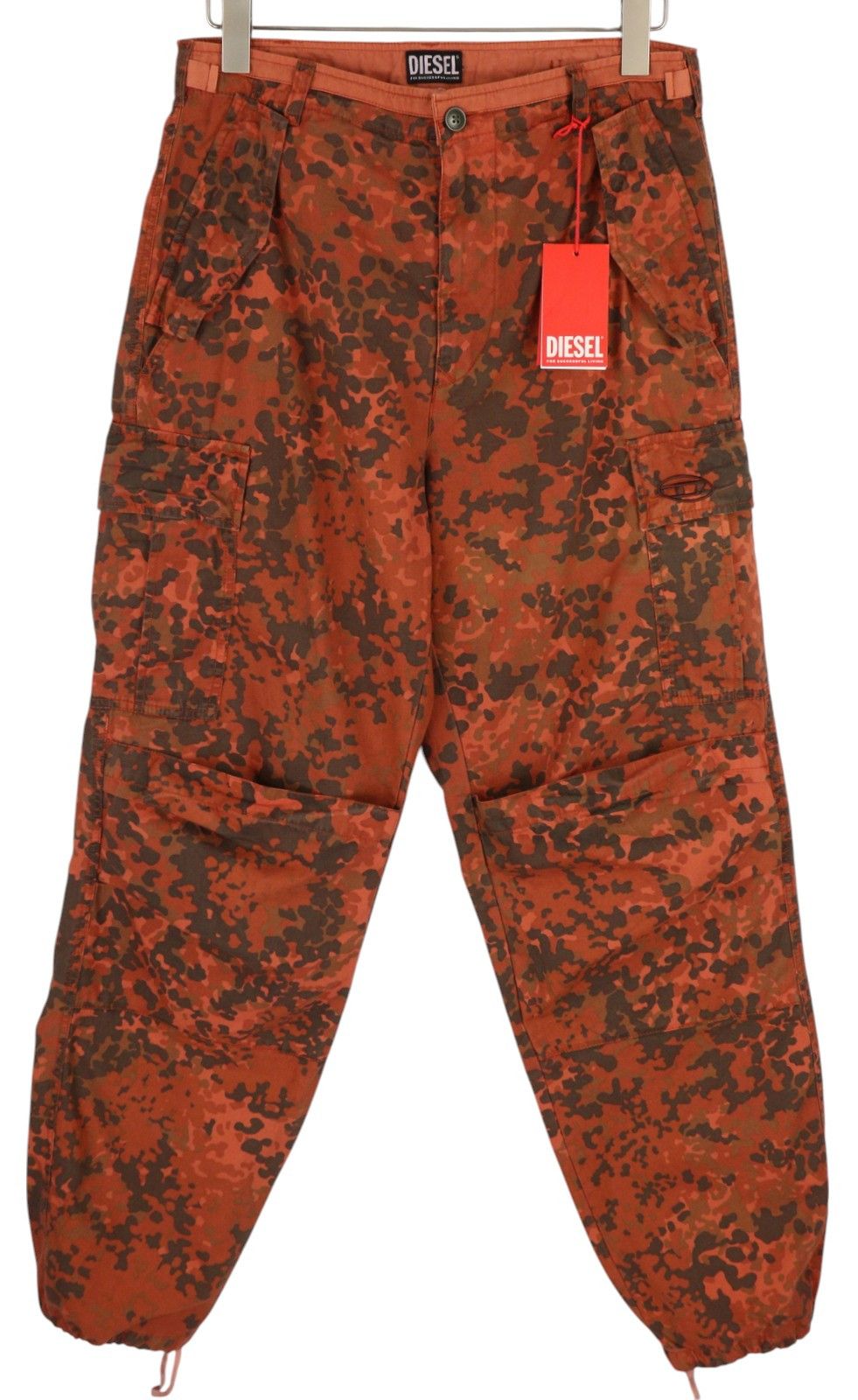 Diesel P-ATLAN-PAT W31 Orange Camouflage Multi-Pocket 85385 Size US 31 - 2 Thumbnail