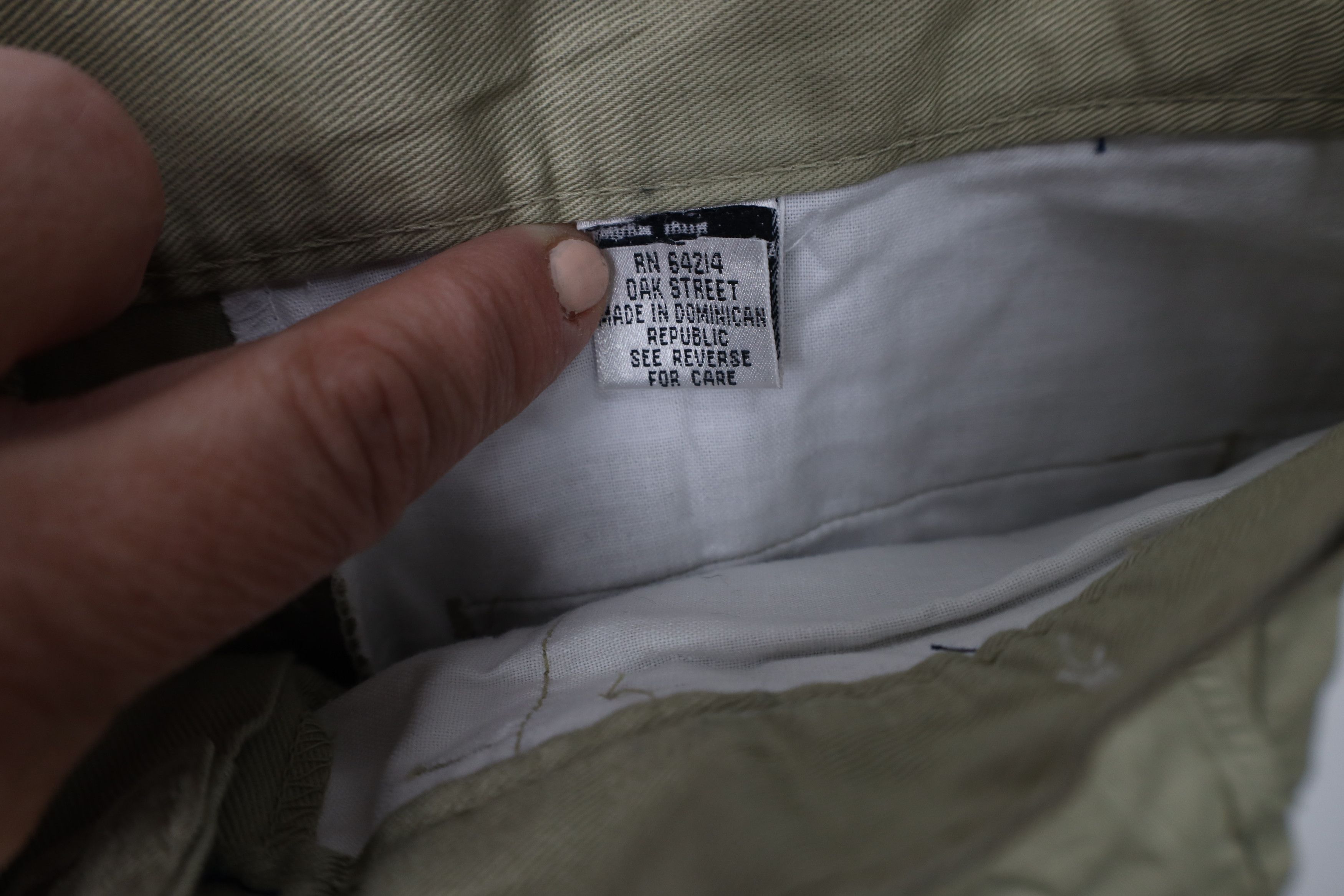 Vintage Deadstock Vintage 90s Streetwear Chino Shorts Beige Cotton Size US 30 / EU 46 - 7 Thumbnail