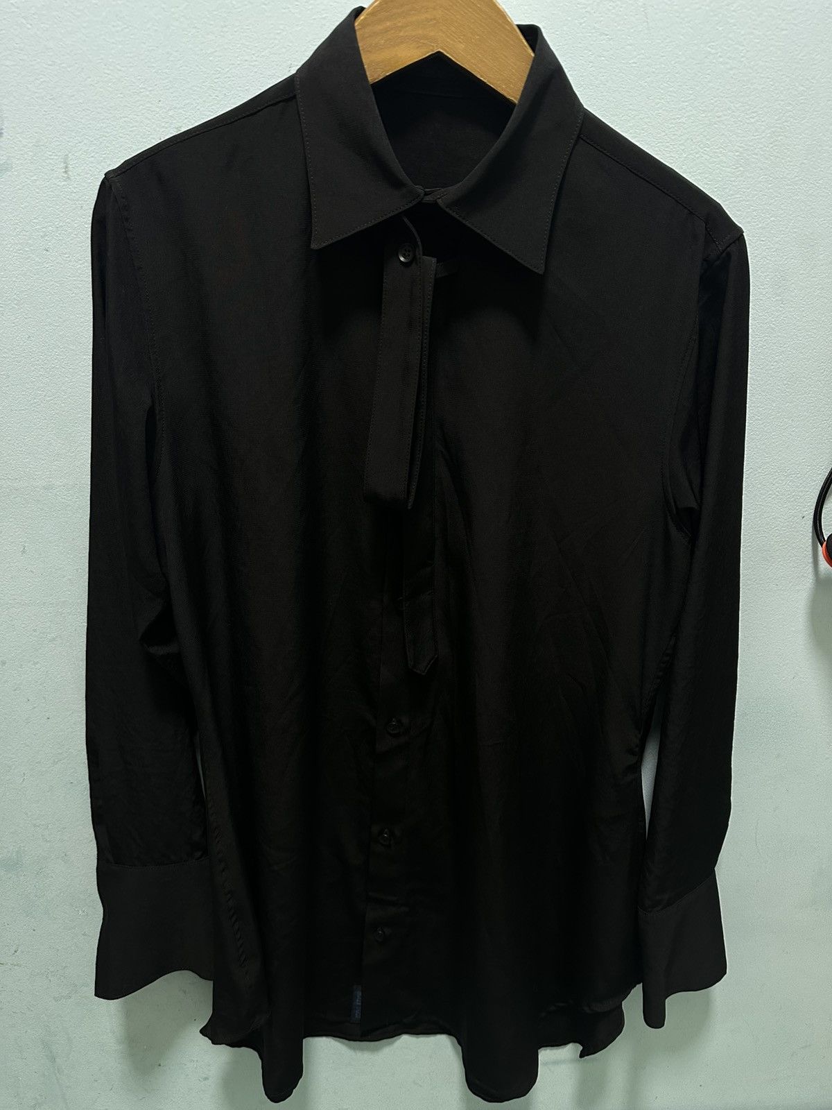 Yohji Yamamoto YOHJI YAMAMOTO Lace Fastening Blouse Size S / US 4 / IT 40 - 2 Thumbnail