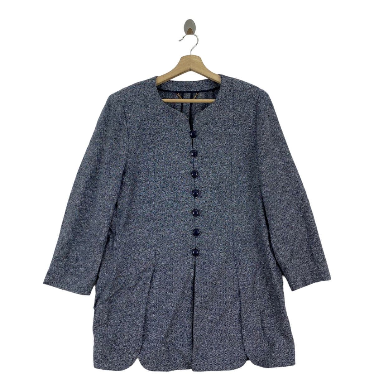 Japanese Brand LEILIAN Japanese Brand Button Up Casual Navy Blouse Coat Size M / US 6-8 / IT 42-44 - 1 Thumbnail
