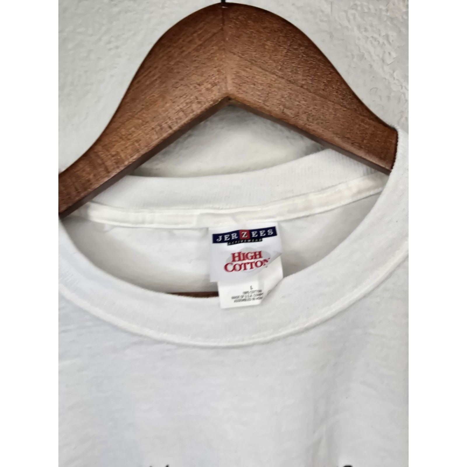 Jerzees × Vintage Vintage Montana Shirt Chico Hot Springs USA White L Tee 90s Size US L / EU 52-54 / 3 - 3 Thumbnail