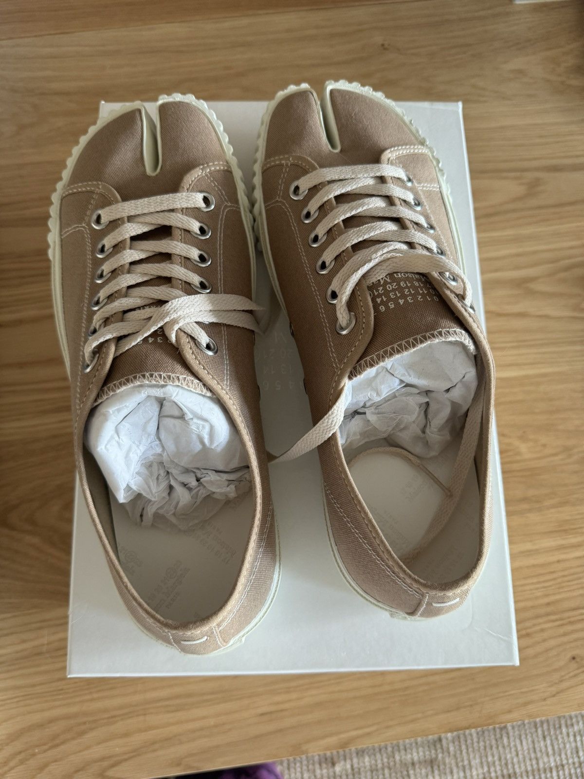 image of Maison Margiela Margiela Tabi Sneaker in Brown, Men's (Size 9)