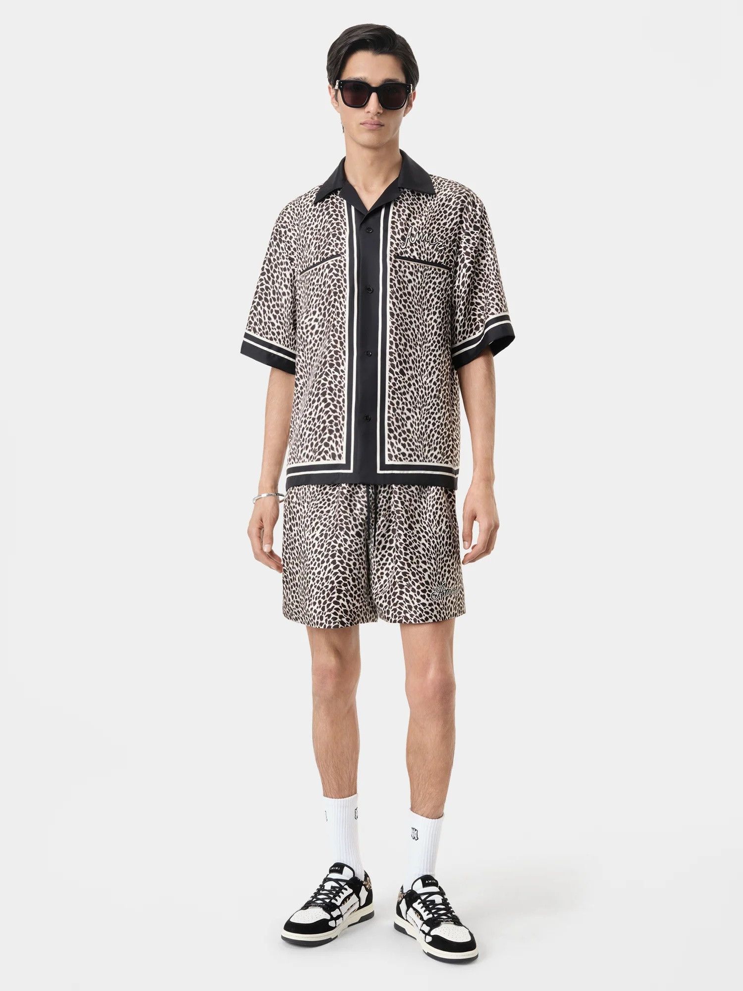 Amiri o1orln1025 MA Leopard Short in Black/White Size US 36 / EU 52 - 2 Thumbnail