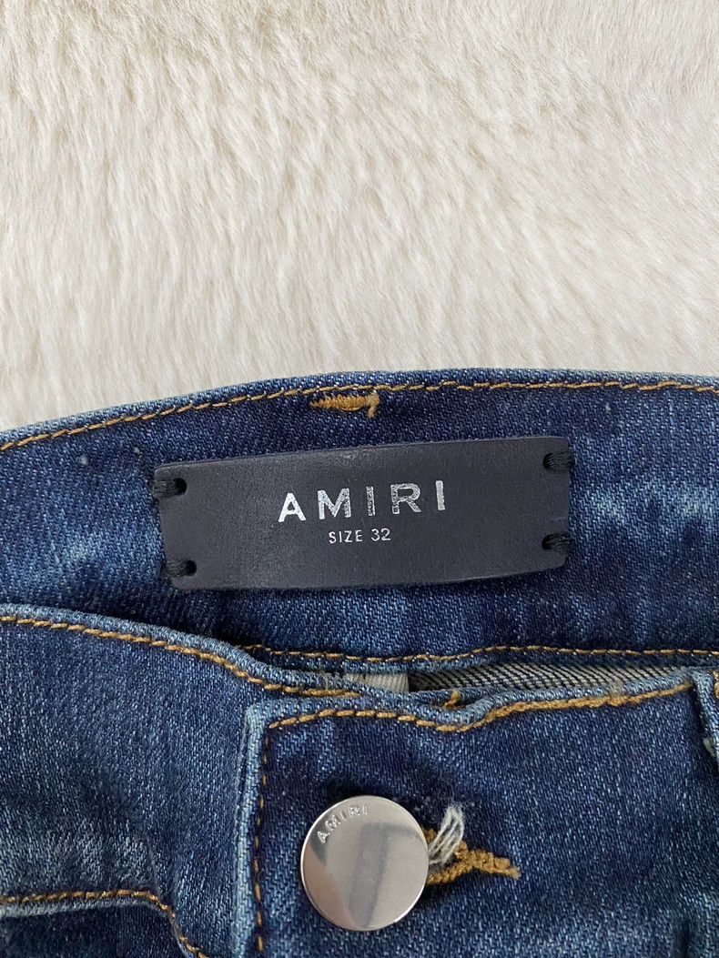 Amiri Amiri Blue red Anacardium occidentale flower MX1 patchwork Size US 32 / EU 48 - 2 Thumbnail