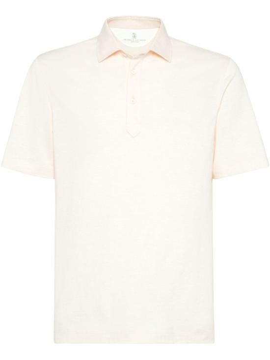 Brunello Cucinelli BRUNELLO CUCINELLI Men Polo Shirts MW8623936 C2570 Orange Size US M / EU 48-50 / 2 - 1 Thumbnail