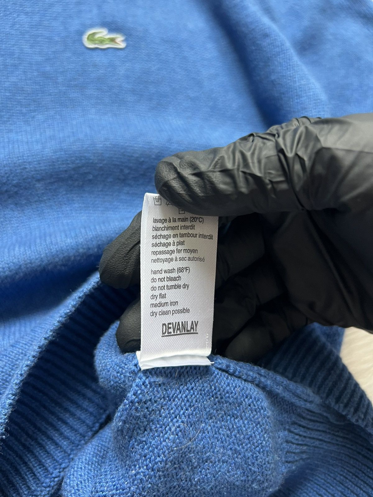 Lacoste Vintage Lacoste Blue Sweater Jumper Retro 90s Size US M / EU 48-50 / 2 - 8 Thumbnail